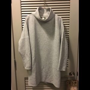 Grey Pullover Sweatshirt Dress - VINTAGE